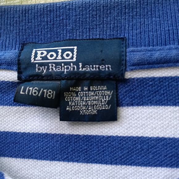 Polo Ralph Lauren Classic Striped Polo Shirt Pre-Owned - Picture 2 of 4